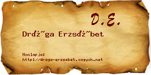 Drága Erzsébet névjegykártya