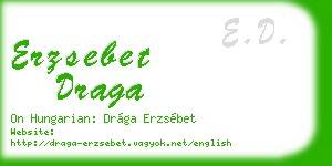erzsebet draga business card